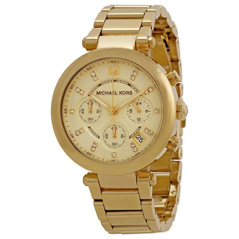 michael kors parker champagne dial.